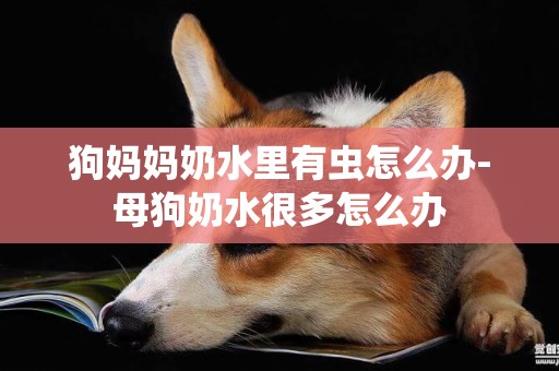 狗媽媽奶水里有蟲怎么辦-母狗奶水很多怎么辦