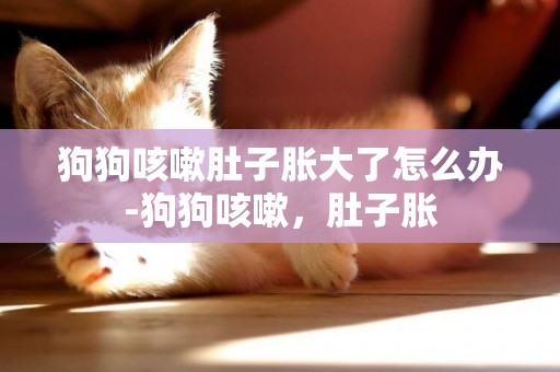 狗狗咳嗽肚子脹大了怎么辦-狗狗咳嗽，肚子脹