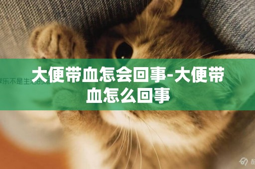 大便帶血怎會回事-大便帶血怎么回事