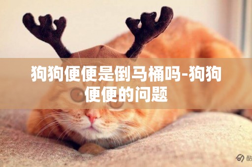 狗狗便便是倒馬桶嗎-狗狗便便的問題