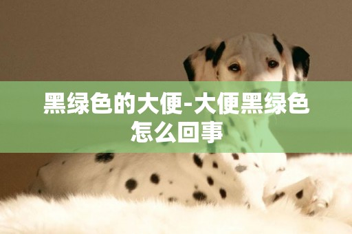 黑綠色的大便-大便黑綠色怎么回事