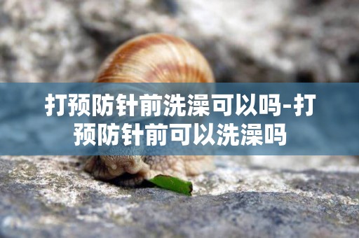 打預防針前洗澡可以嗎-打預防針前可以洗澡嗎