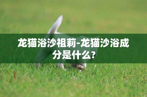龍貓浴沙祖莉-龍貓沙浴成分是什么?
