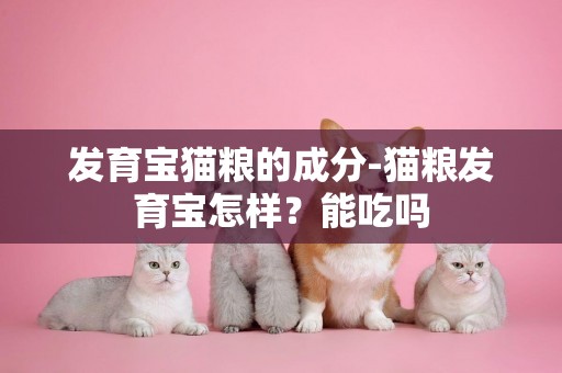 發育寶貓糧的成分-貓糧發育寶怎樣？能吃嗎
