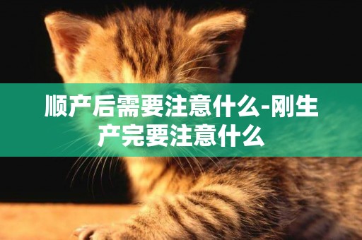 順產后需要注意什么-剛生產完要注意什么