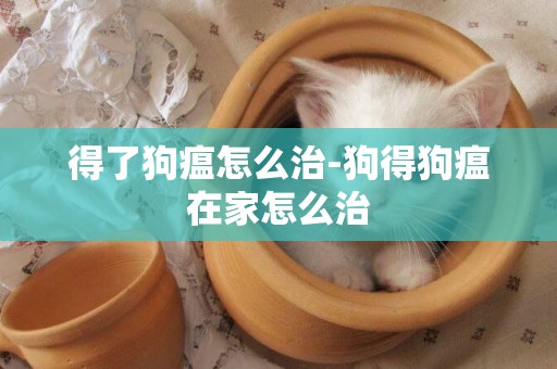 得了狗瘟怎么治-狗得狗瘟在家怎么治