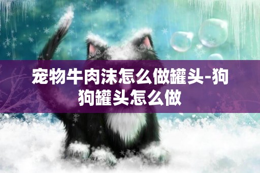 寵物牛肉沫怎么做罐頭-狗狗罐頭怎么做