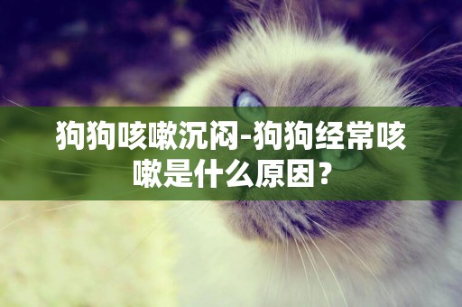 狗狗咳嗽沉悶-狗狗經常咳嗽是什么原因？