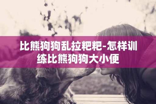 比熊狗狗亂拉粑粑-怎樣訓練比熊狗狗大小便