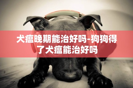 犬瘟晚期能治好嗎-狗狗得了犬瘟能治好嗎