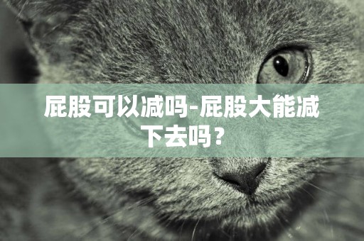 屁股可以減嗎-屁股大能減下去嗎？