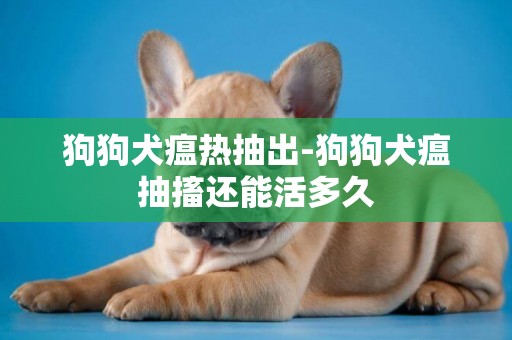 狗狗犬瘟熱抽出-狗狗犬瘟抽搐還能活多久