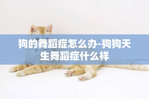 狗的舞蹈癥怎么辦-狗狗天生舞蹈癥什么樣