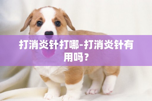 打消炎針打哪-打消炎針有用嗎？