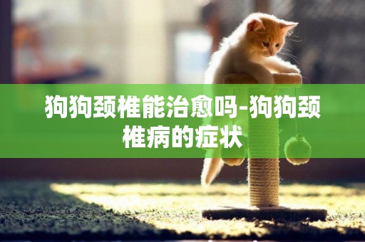 狗狗頸椎能治愈嗎-狗狗頸椎病的癥狀