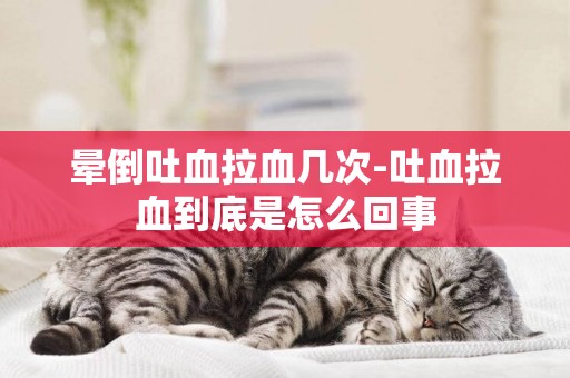 暈倒吐血拉血幾次-吐血拉血到底是怎么回事