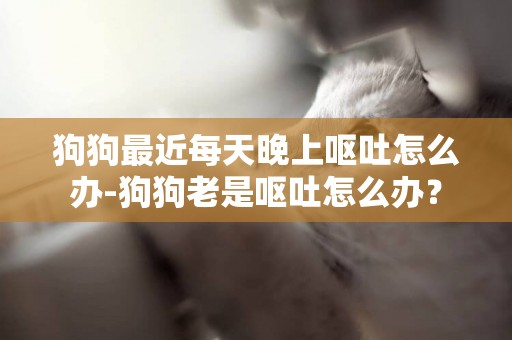 狗狗最近每天晚上嘔吐怎么辦-狗狗老是嘔吐怎么辦？