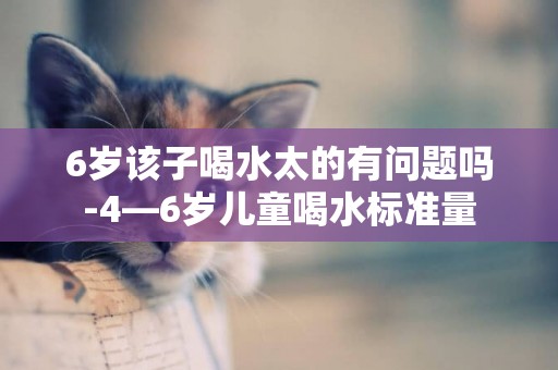 6歲該子喝水太的有問題嗎-4—6歲兒童喝水標準量