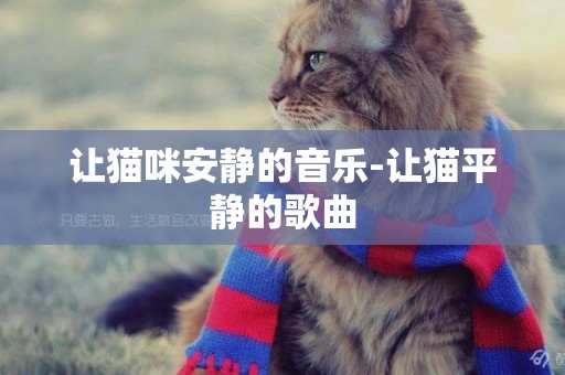 讓貓咪安靜的音樂-讓貓平靜的歌曲