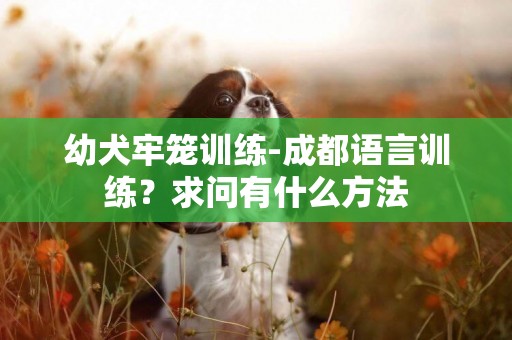 幼犬牢籠訓練-成都語言訓練？求問有什么方法