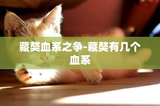 藏獒血系之爭-藏獒有幾個血系