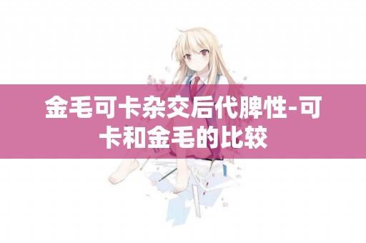 金毛可卡雜交后代脾性-可卡和金毛的比較