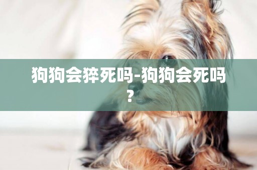 狗狗會猝死嗎-狗狗會死嗎？