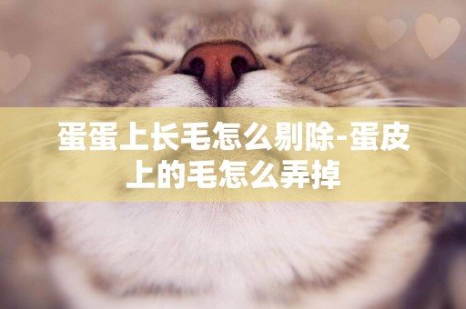 蛋蛋上長毛怎么剔除-蛋皮上的毛怎么弄掉