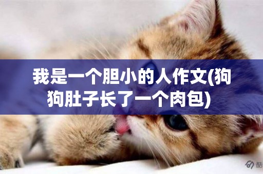 我是一個膽小的人作文(狗狗肚子長了一個肉包) 
