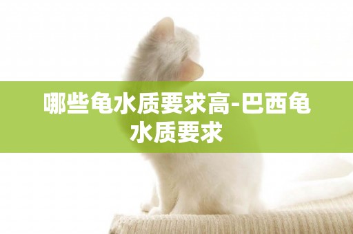 哪些龜水質要求高-巴西龜水質要求