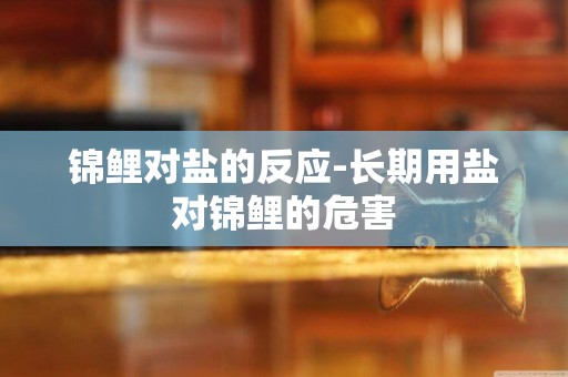 錦鯉對鹽的反應-長期用鹽對錦鯉的危害