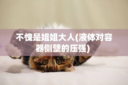 不愧是姐姐大人(液體對容器側壁的壓強) 