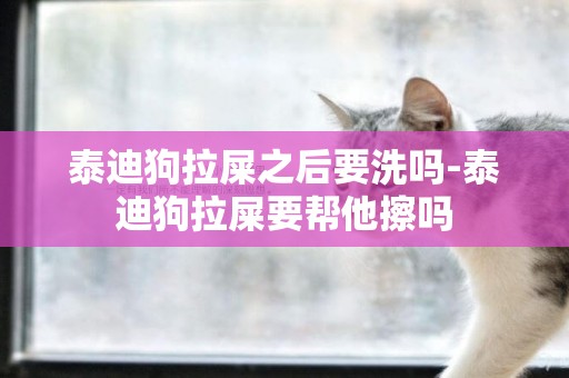 泰迪狗拉屎之后要洗嗎-泰迪狗拉屎要幫他擦嗎