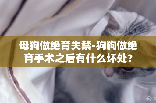 母狗做絕育失禁-狗狗做絕育手術之后有什么壞處？