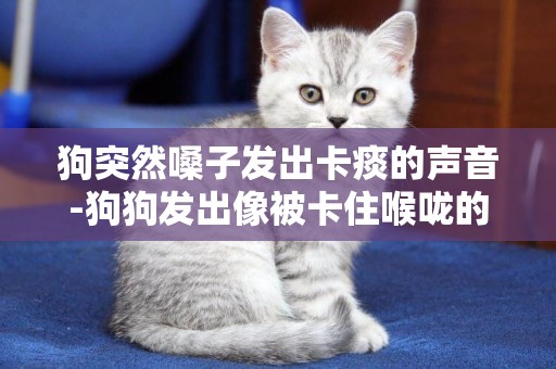狗突然嗓子發出卡痰的聲音-狗狗發出像被卡住喉嚨的聲音