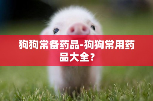 狗狗常備藥品-狗狗常用藥品大全？