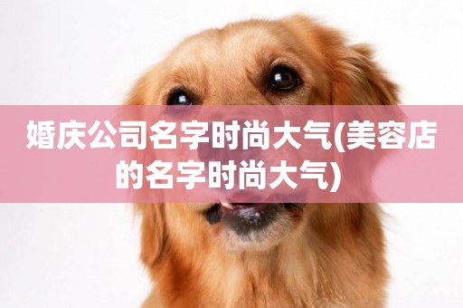 婚慶公司名字時尚大氣(美容店的名字時尚大氣) 