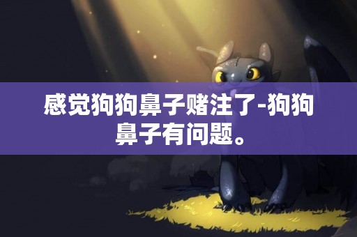 感覺狗狗鼻子賭注了-狗狗鼻子有問題。