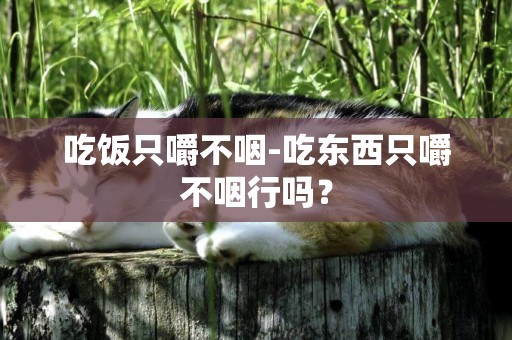 吃飯只嚼不咽-吃東西只嚼不咽行嗎？