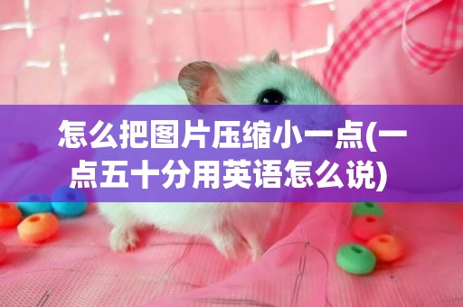 怎么把圖片壓縮小一點(一點五十分用英語怎么說) 