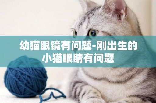 幼貓眼鏡有問題-剛出生的小貓眼睛有問題