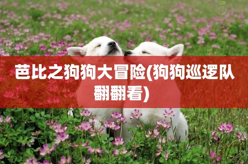 芭比之狗狗大冒險(狗狗巡邏隊翻翻看) 