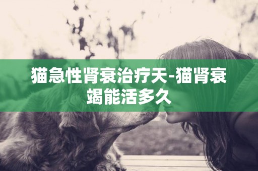 貓急性腎衰治療天-貓腎衰竭能活多久