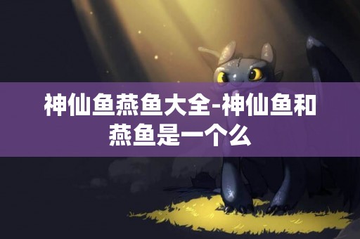 神仙魚燕魚大全-神仙魚和燕魚是一個么