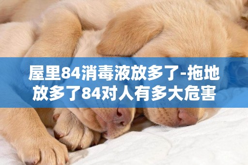 屋里84消毒液放多了-拖地放多了84對人有多大危害