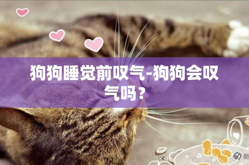 狗狗睡覺前嘆氣-狗狗會嘆氣嗎？