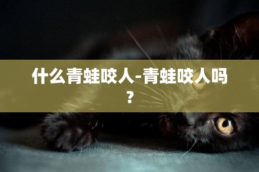 什么青蛙咬人-青蛙咬人嗎?