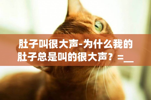 肚子叫很大聲-為什么我的肚子總是叫的很大聲？=__=