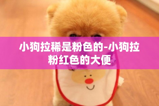 小狗拉稀是粉色的-小狗拉粉紅色的大便