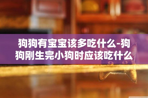 狗狗有寶寶該多吃什么-狗狗剛生完小狗時應該吃什么？